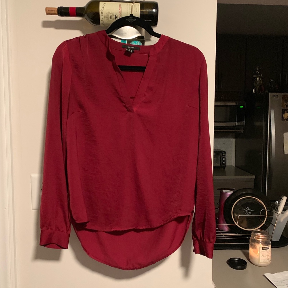 Forever 21 Wine Color Top